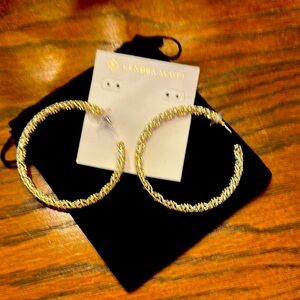 Elegant Gold Hoop Earrings by Kendra Scott